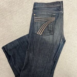 7 for all mankind low rise jeans